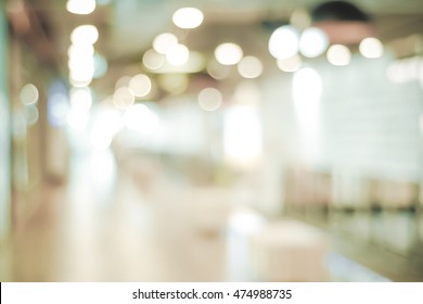 Blur Retail Store With Bokeh Background, Business Background