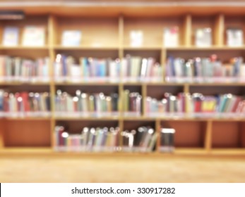 Blur School Library Book Shelves Education Stock Photo 330917282 ...