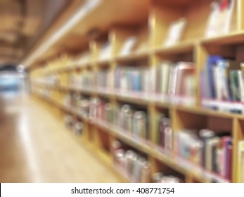 Blur School Library Book Shelves Education Stock Photo (Edit Now) 323209175