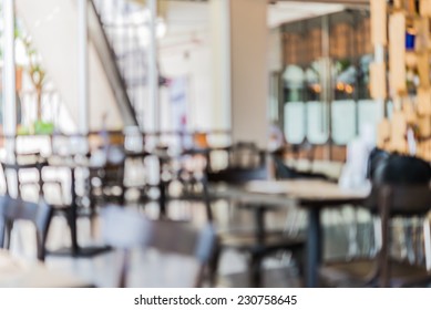 Blur Shot On Restaurant Background