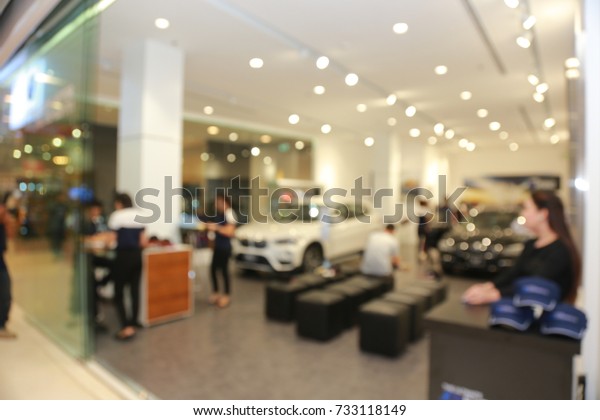 blur showroom car with\
meeting