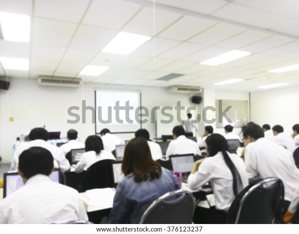 Blur Student During Study Lecture Quiz Stock Photo Edit Now 376123237