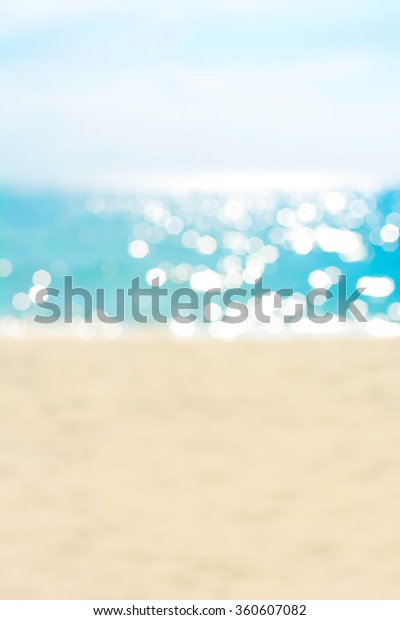 Blur Summer White Sand Beach Background Stock Photo 360607082 ...