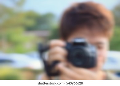 blur using a camera