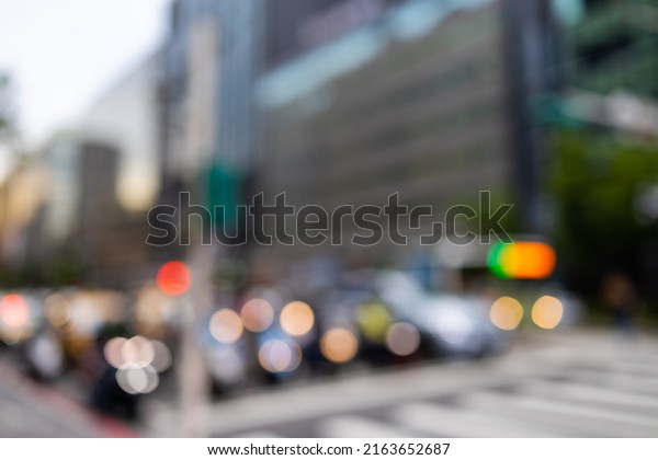 Blur view of city\
street