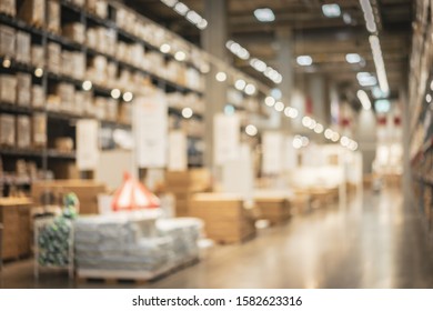 Blur Warehouse Or Storehouse As Background