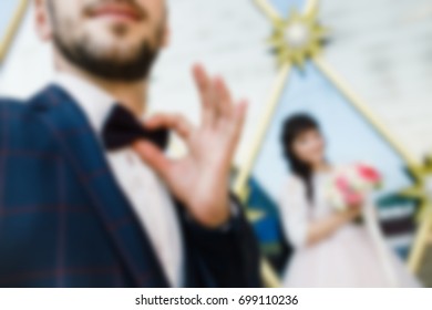 Blur wedding Honeymoon photo shoot - Shutterstock ID 699110236