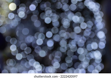 Blur White Blue Gray Bokeh Light Background 