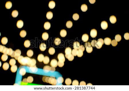 Blur yellowlight