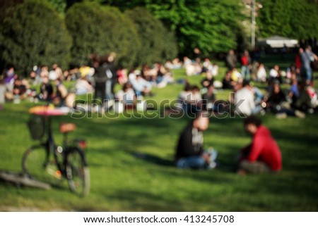 Similar – Foto Bild Boxhagener Platz (Frühlingstag)