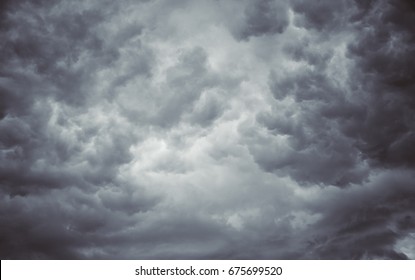 Blured some could on gray sky or dark sky before the raining - Shutterstock ID 675699520