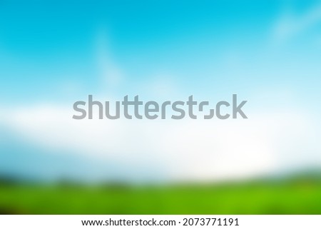Blureed of blue sky and white clouds.blue background.