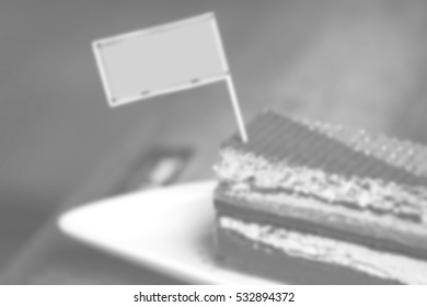 Blurred abstract background of cake