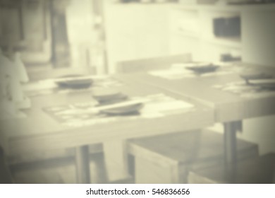 Blurred abstract background and can be illustration to article of restaurant