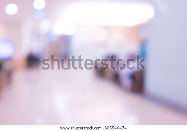 Blurred abstract background of hospital interior
waiting hall