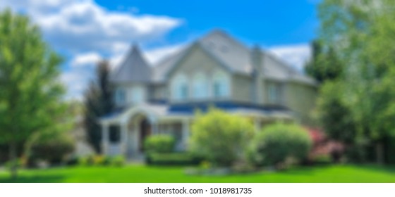 Blurred abstract background of Luxury house