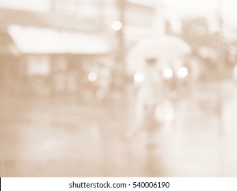 Blurred abstract background of Traffic on a rainy day - Shutterstock ID 540006190