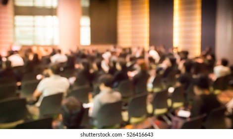 Blurred Audience Auditorium Hall Monitor Stock Photo 526416643 ...