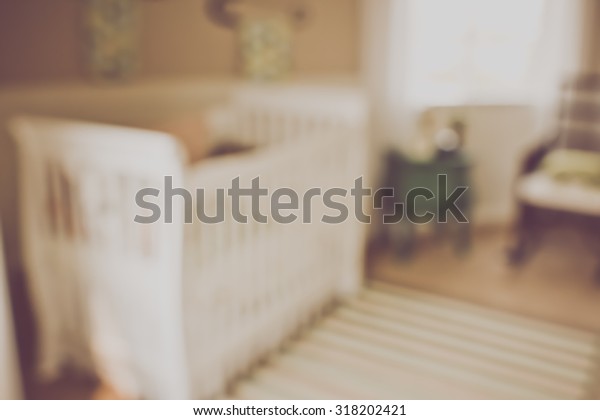 Blurred Baby Crib Retro Instagram Style Stock Photo Edit Now