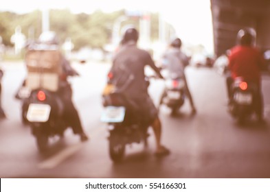 Blurred  background abstract and can be illustration to article of Bikers driving a motorcycle - Shutterstock ID 554166301