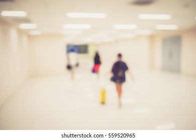 Blurred  background abstract and can be illustration to article of people in international airport