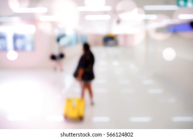 Blurred  background abstract and can be illustration to article of people in international airport