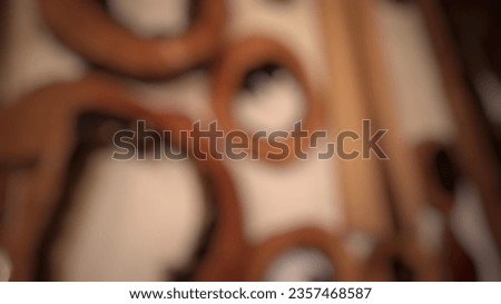 Blurred background of abstract wooden background attached to the wall