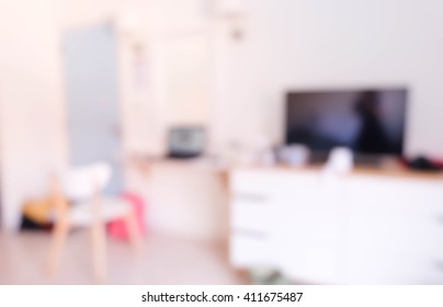 Blurred Background Of  Bedroom .