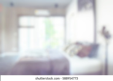 Blurred Background Bedroom Modern Interior Style Stock Photo 588954773 ...