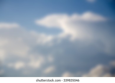 Blurred Background Blue Sky White Clouds Stock Photo 339835046 ...