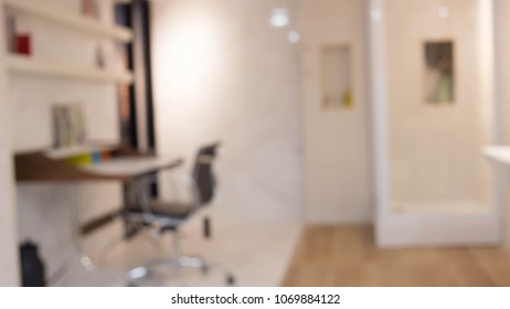 Blurred background, blur working room interior design background - Shutterstock ID 1069884122