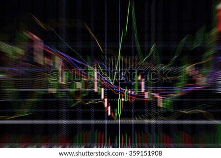 Blurred background Candle stick graph chart of stock market trading