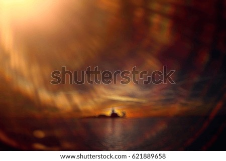 Similar – Image, Stock Photo Elbe in the morning