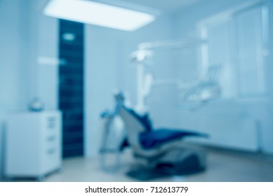 Blurred Background. Dental Clinic Interior