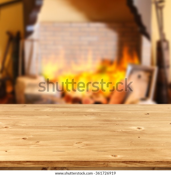Blurred Background Fireplace Deck Wood Free Stock Photo Edit Now