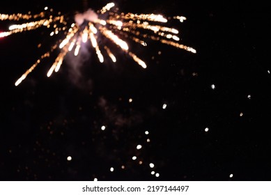 Blurred Background Fireworks Night Sky Distance Stock Photo 2197144497 ...