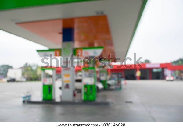 Blurred background gasoline\
station