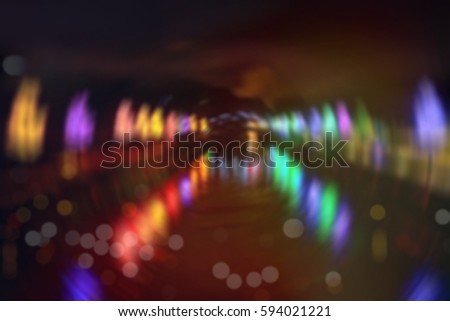 Blurred background : Illuminated Christmas tree
