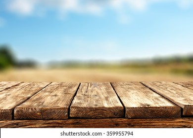 blurred background of landscape with blue sky and  - Shutterstock ID 359955794