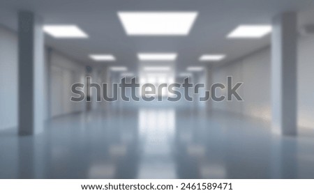 Similar – Image, Stock Photo large bright warehouse without frills