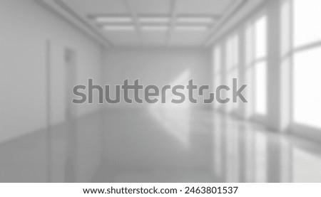 Similar – Image, Stock Photo large bright warehouse without frills