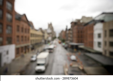 Blurred Background Of The Meat Packing District In Manhattan