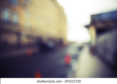 Blurred Background Of The Meat Packing District In Manhattan