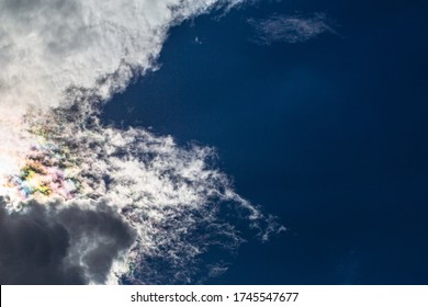 Blurred background with overcast clouds And the naturalness of the light from the sun hitting the clouds Deviation occurs Resulting in a beautiful color light In the period of overcast clouds.