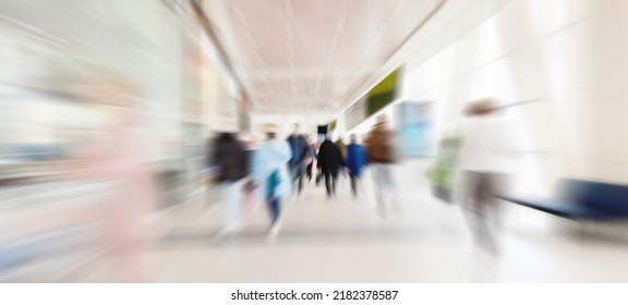 Blurred Background People Movement Office