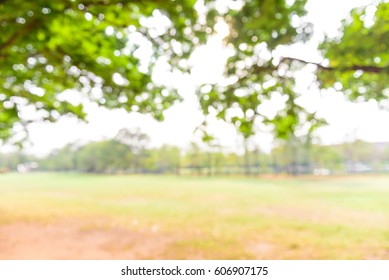 Blurred background : public park isolated on white background 