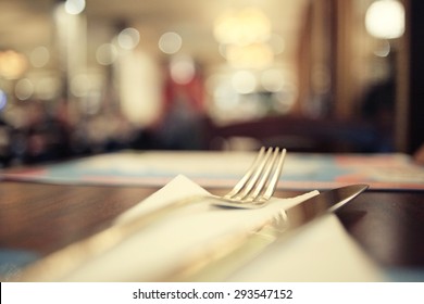 Blurred Background In Restaurant