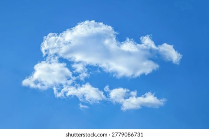 A blurred background of the sky with dissolving translucent haze of clouds or other aerosols formed after the storm. Bottom view with perspective, blank for artwork.