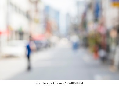 Blurred Background Street In The City