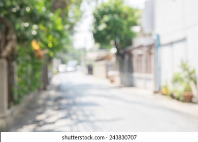 Blurred Background Street In The City